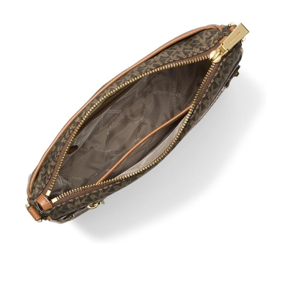 Michael Kors Women’s Handbag Charm Large NS Crossbody Brown/Acorn AUTHENTIC NEW - Picture 5 of 8